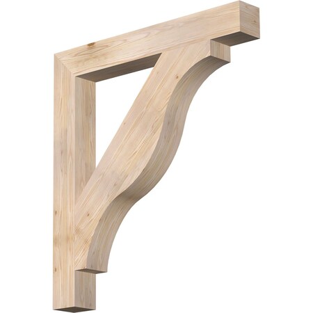 Ekena Millwork Funston Block Smooth Bracket, Douglas Fir, 5 1/2"W x 44"D x 48"H BKT06X44X48FST05SDF